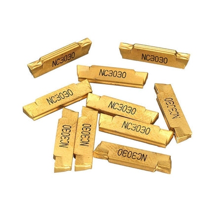 MGEHR1616-2 Lathe Tool Holder with 10pcs MGMN200-G Gold Carbide Inserts