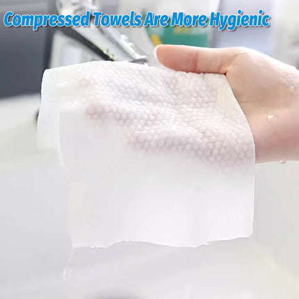 Compressed Face Towel 50pcs Portable Travel Wipes Coin Tissue Skincare Cleaning