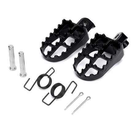 1 Pair Child Car Front Foot Pedal Wide Pegs Adjustable Black Safety Accessory Kit