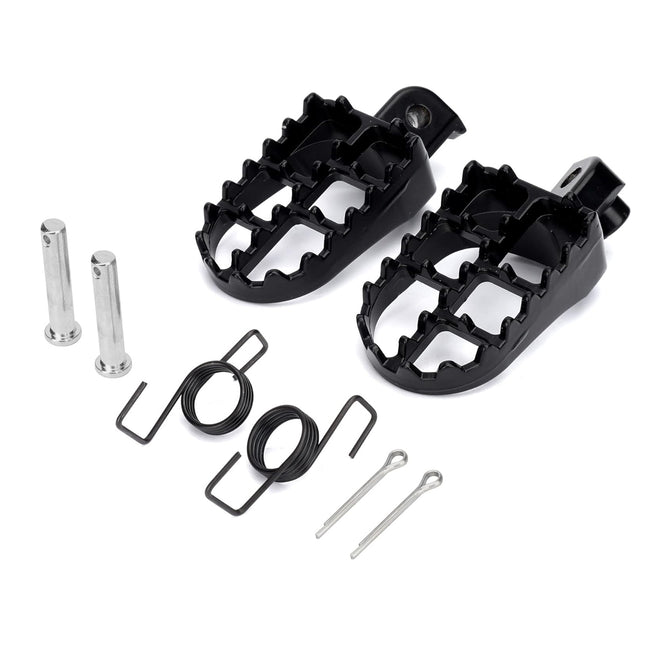 1 Pair Child Car Front Foot Pedal Wide Pegs Adjustable Black Safety Accessory Kit