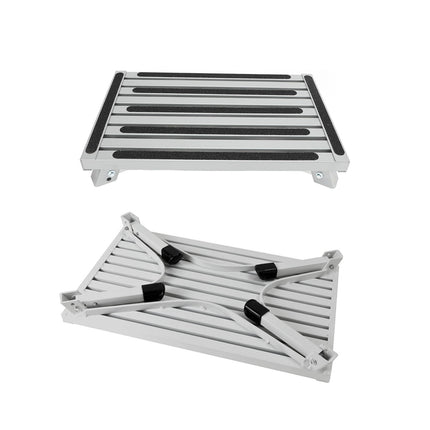 Folding RV Step Stool Non Slip Platform Portable Footrest for Camper Trailer Use