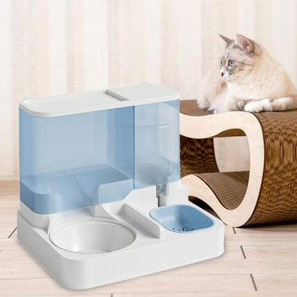 Automatic Cat Feeder Water Dispenser All in One Plastic Bowl for Cats and Dogs