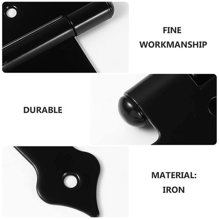 Shed Hinges 4PCS Heavy Duty Strap Hinge for Wooden Gate Barn Door Fence Hardware