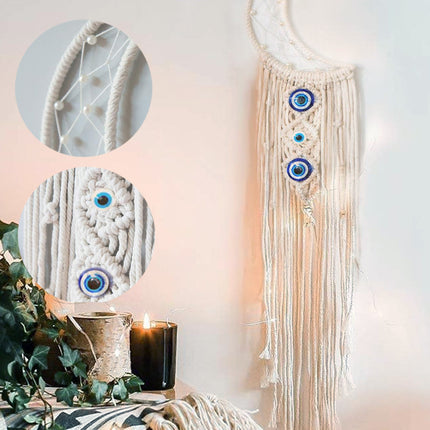 Macrame Wall Hanging Tapestry Cotton Rope Bohemian Tassels 95cm