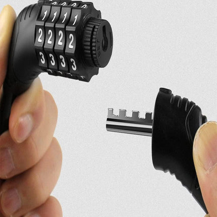 Portable Circular Combination Lock For Bicycles Motorcycles Anti Theft Security