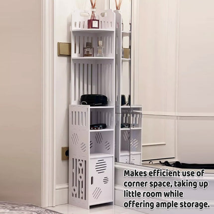 Bathroom Corner Storage Rack Durable Floor-Standing Storage Rack Space Saving