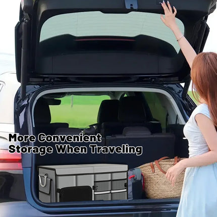 Car Trunk Storage Box Organizer Durable Waterproof Non Slip For SUV Sedan Auto