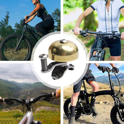 Bicycle Bell in Copper Retro Clear Sound for 20–30 mm Handlebars
