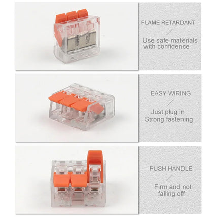 76pcs Terminal Blocks Home Decoration Wire Connectors Branch Terminal Blocks