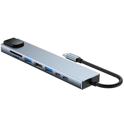 8/6/4-In-1 Usb-C Hub Adapter Type-C Hub Hdmi For Macbook Pro/Air Ipad Pro Laptop