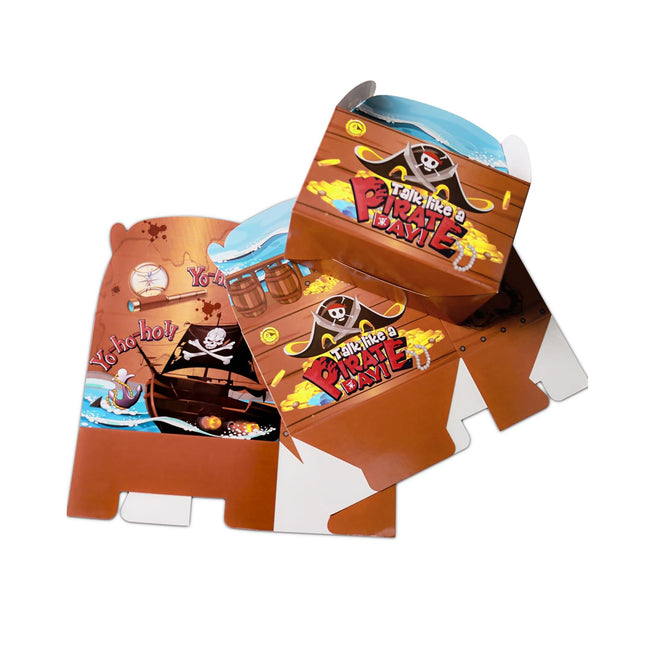 12PCS Pirate Theme Candy Gift Box Party Favour Supplies Decorative Return Gifts