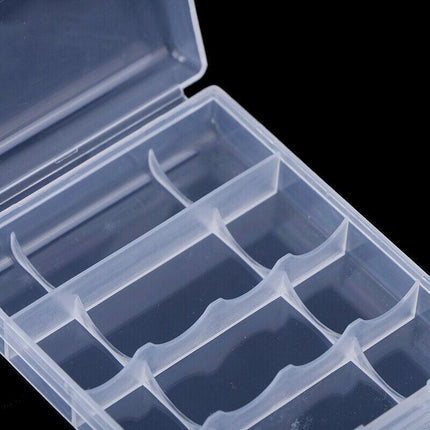 8X Clear Plastic Aa Aaa Battery Box Storage Case Cover Batteries Holder - Aimall