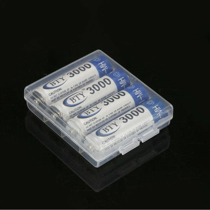 8X Clear Plastic Aa Aaa Battery Box Storage Case Cover Batteries Holder - Aimall