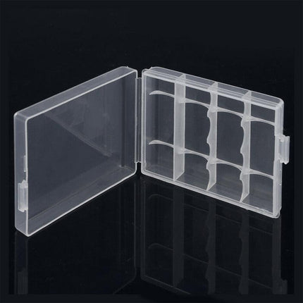 8X Clear Plastic Aa Aaa Battery Box Storage Case Cover Batteries Holder - Aimall