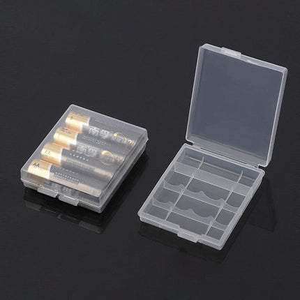 8X Clear Plastic Aa Aaa Battery Box Storage Case Cover Batteries Holder - Aimall