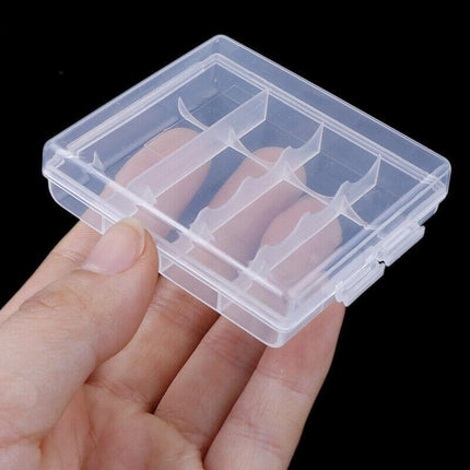 8X Clear Plastic Aa Aaa Battery Box Storage Case Cover Batteries Holder - Aimall