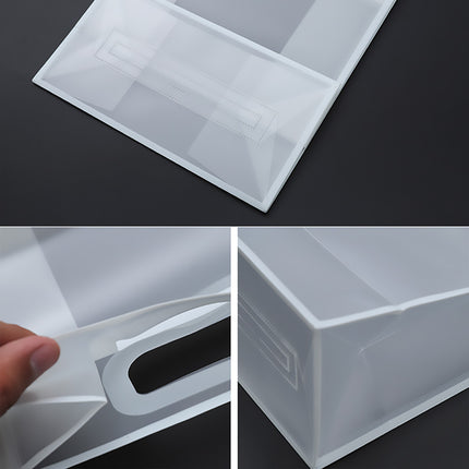 Reusable Frosted Plastic Gift Bags with Handle for Gifts Flowers 20 Pack