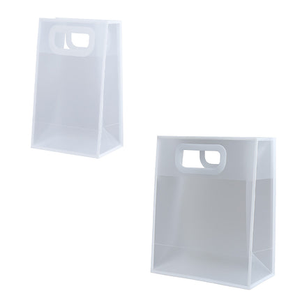 Reusable Frosted Plastic Gift Bags with Handle for Gifts Flowers 20 Pack