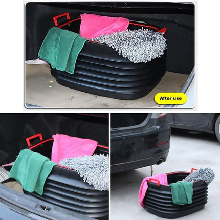 18L or 37L Fishing Bucket Collapsible Car Shrinkable Storage Bucket Rubbish Bin