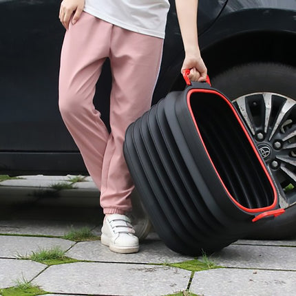 18L or 37L Fishing Bucket Collapsible Car Shrinkable Storage Bucket Rubbish Bin