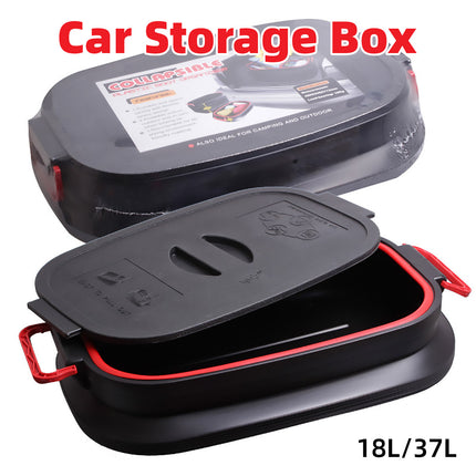 18L or 37L Fishing Bucket Collapsible Car Shrinkable Storage Bucket Rubbish Bin