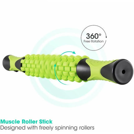 Muscle Roller Stick Full Body Fitness Massage Tool for Home and Gym Use