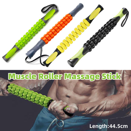 Muscle Roller Stick Full Body Fitness Massage Tool for Home and Gym Use