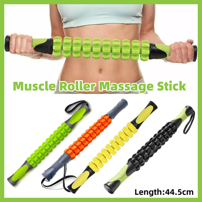 Muscle Roller Stick Full Body Fitness Massage Tool for Home and Gym Use