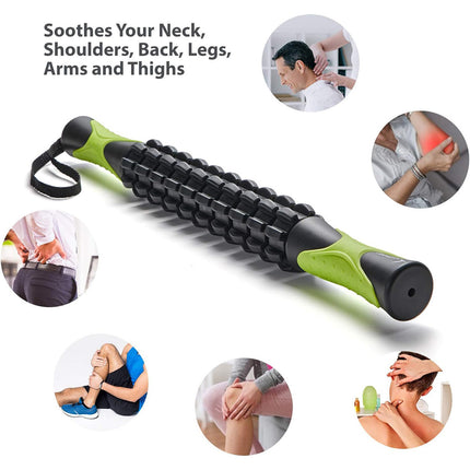 Muscle Roller Stick Full Body Fitness Massage Tool for Home and Gym Use