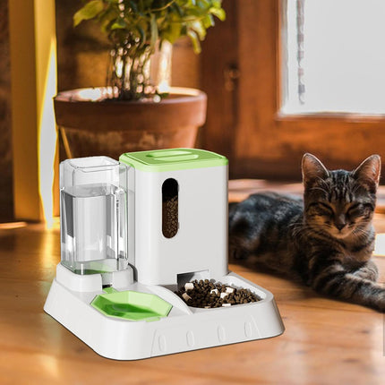Pet Water Dispenser Automatic Feeder Bowl Cat Dog Drinking Fountain Food Feeding