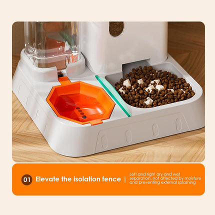 Pet Water Dispenser Automatic Feeder Bowl Cat Dog Drinking Fountain Food Feeding