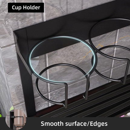 Magnetic Mug Organizer Cup Holder Wall Mount Storage for Kitchen Office Home Use