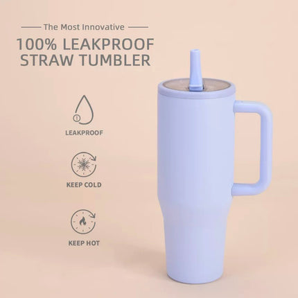 Travel Tumbler 40oz Stainless Steel Insulated Mug with Lid Handle for Drinks