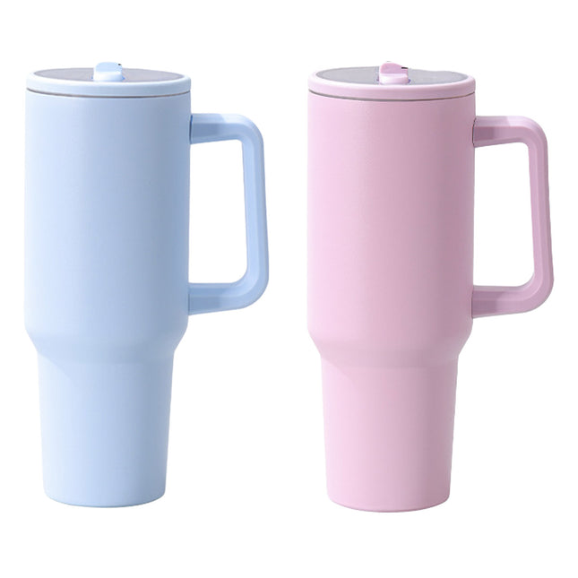 Travel Tumbler 40oz Stainless Steel Insulated Mug with Lid Handle for Drinks