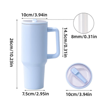Travel Tumbler 40oz Stainless Steel Insulated Mug with Lid Handle for Drinks