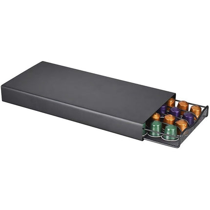 Coffee Pod Storage Rack with Drawer 40 Pods Capacity Countertop Space Saving