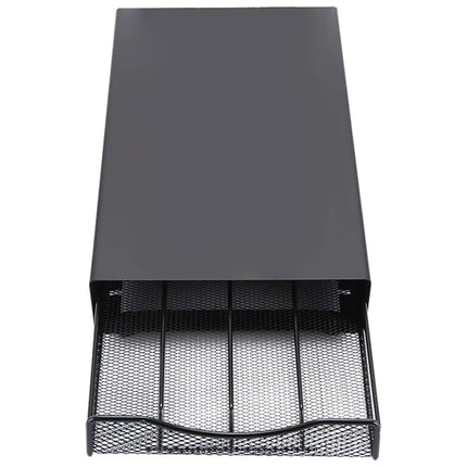 Coffee Pod Storage Rack with Drawer 40 Pods Capacity Countertop Space Saving