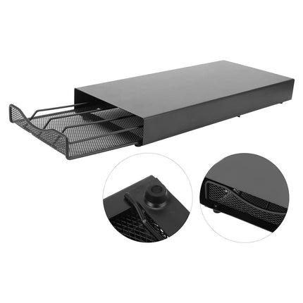 Coffee Pod Storage Rack with Drawer 40 Pods Capacity Countertop Space Saving