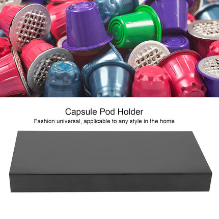 Coffee Pod Storage Rack with Drawer 40 Pods Capacity Countertop Space Saving