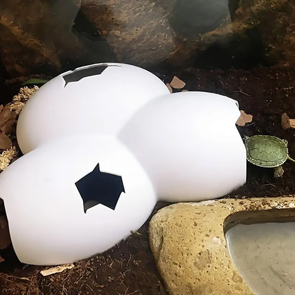 Reptile Hideout Plastic Cave Decorative Shelter for Lizard Snake Spider Habitat