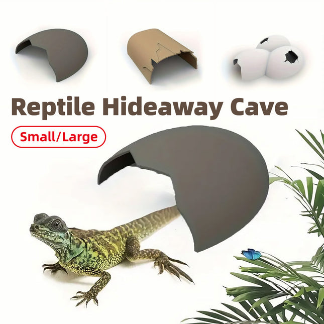 Reptile Hideout Plastic Cave Decorative Shelter for Lizard Snake Spider Habitat