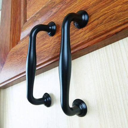 Vintage Black Drawer Handle European Cabinet Door Pull Closet Shoe Cabinet Knob