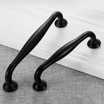 Vintage Black Drawer Handle European Cabinet Door Pull Closet Shoe Cabinet Knob