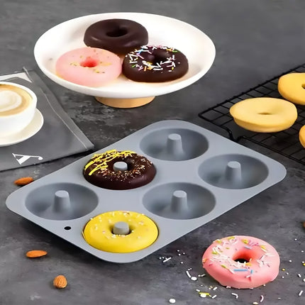 6PCS Silicone Cake Mould Set Baking Pans Nonstick Cupcake Cookie Tools Reusable