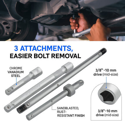 23PCS Oil Pan Wrench Socket Set T-bar Removal Kit for Car Truck Engine Repair