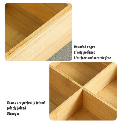 Bamboo Wood 9 Grid Food Plate Serving Tray for Hotel BBQ Hot Pot Home Party