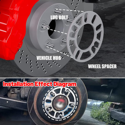 4PCS Wheel Spacers Aluminum Alloy for Car Rim Modification Durable Safety Use