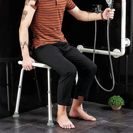 6 Positions Adjustable Medical Shower Chair Stool Bath Seat Safety Bench Durable