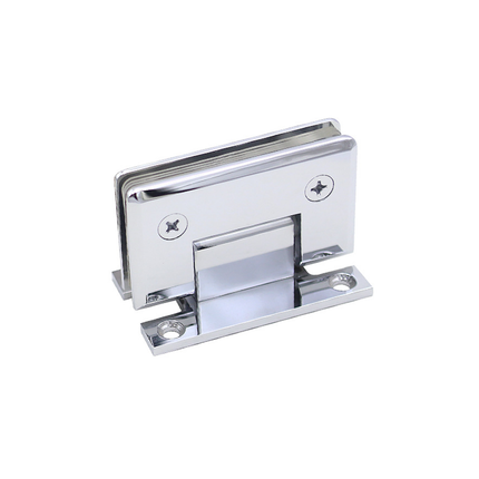 H Shaped 90 Degree Glass Clamp Double Opening Bevel Edge Bathroom Shower Clip