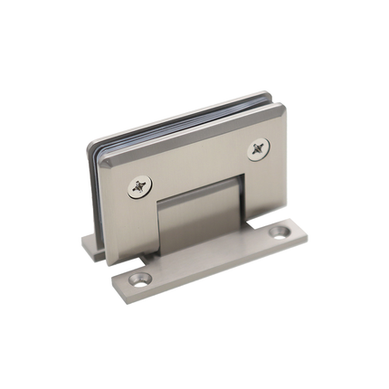 H Shaped 90 Degree Glass Clamp Double Opening Bevel Edge Bathroom Shower Clip